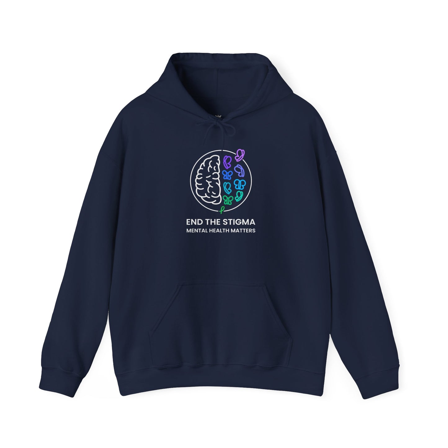 End the Stigma Mental Health Matters Hoodie - Unisex Awareness Hooded Sweatshirt