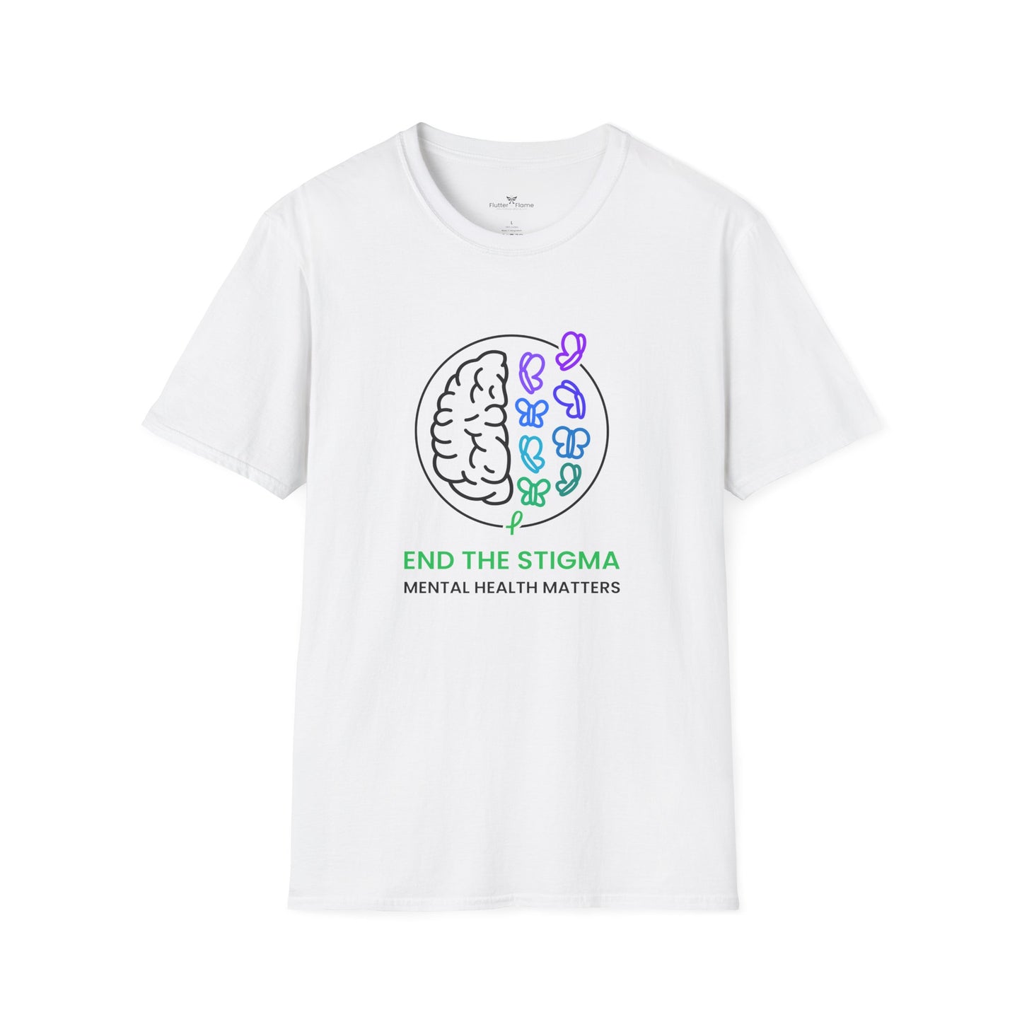 End The Stigma Mental Health Matters Soft Tee - Unisex Awareness T-Shirt
