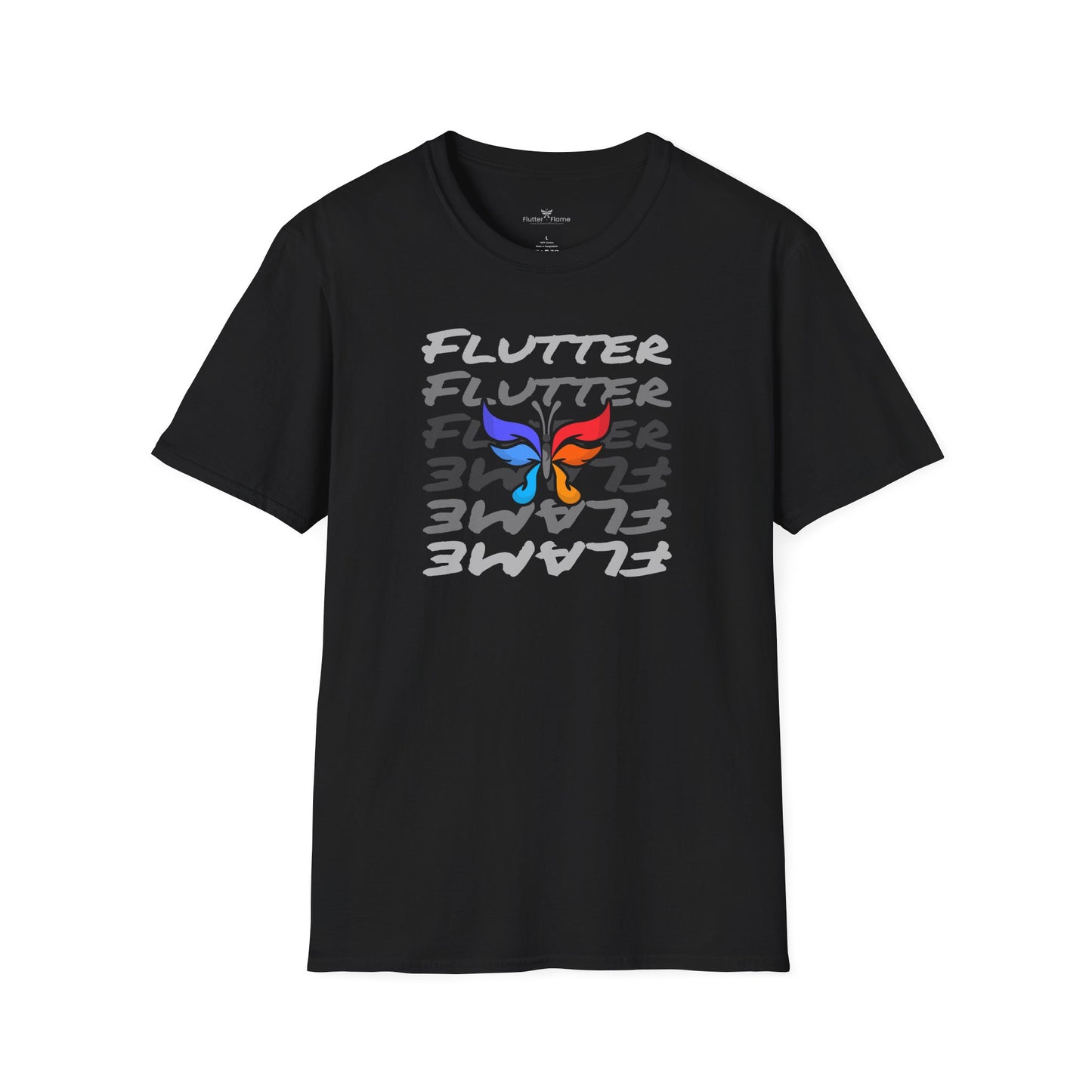 Flutter & Flame Up/Down Soft Tee - Unisex Butterfly T-Shirt