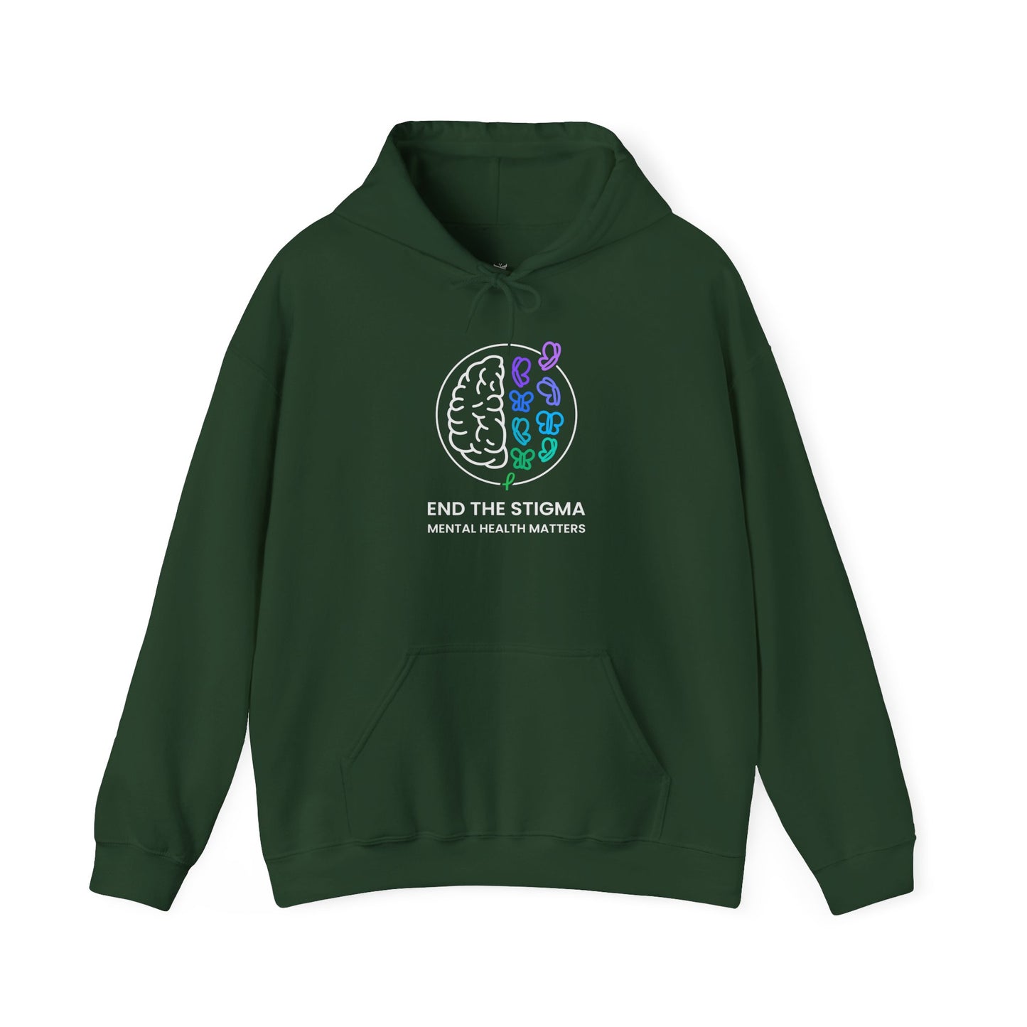 End the Stigma Mental Health Matters Hoodie - Unisex Awareness Hooded Sweatshirt