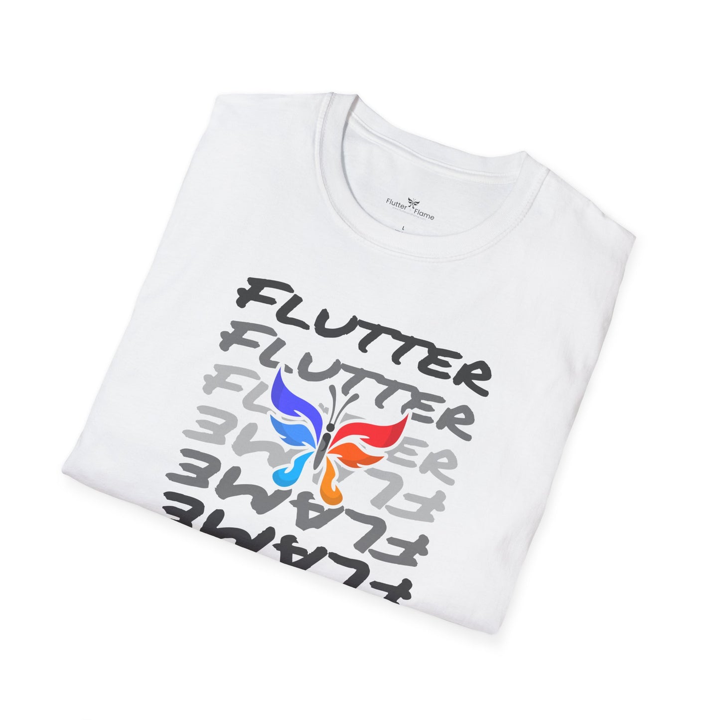 Flutter & Flame Up/Down Soft Tee - Unisex Butterfly T-Shirt