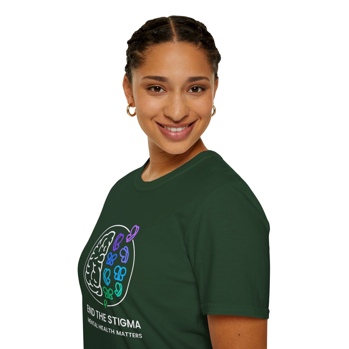 End The Stigma Mental Health Matters Soft Tee - Unisex Awareness T-Shirt
