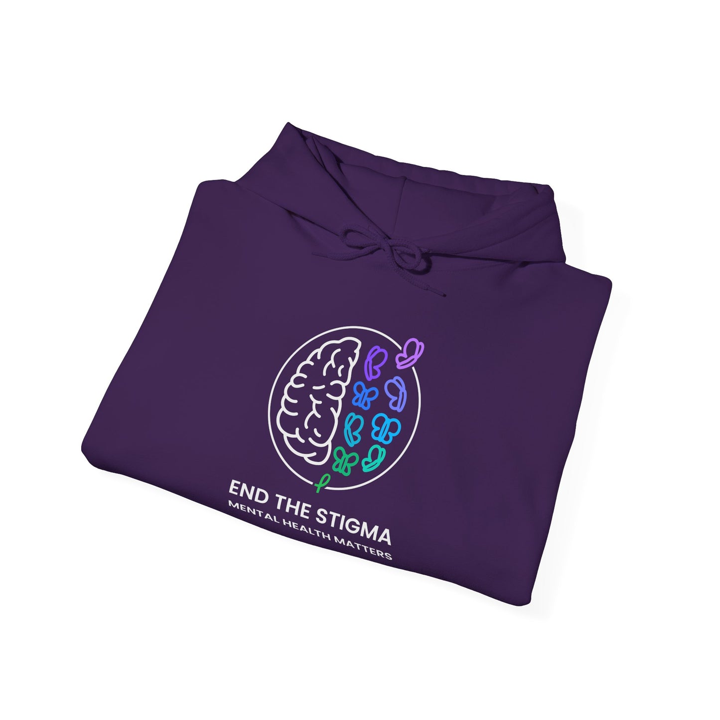 End the Stigma Mental Health Matters Hoodie - Unisex Awareness Hooded Sweatshirt