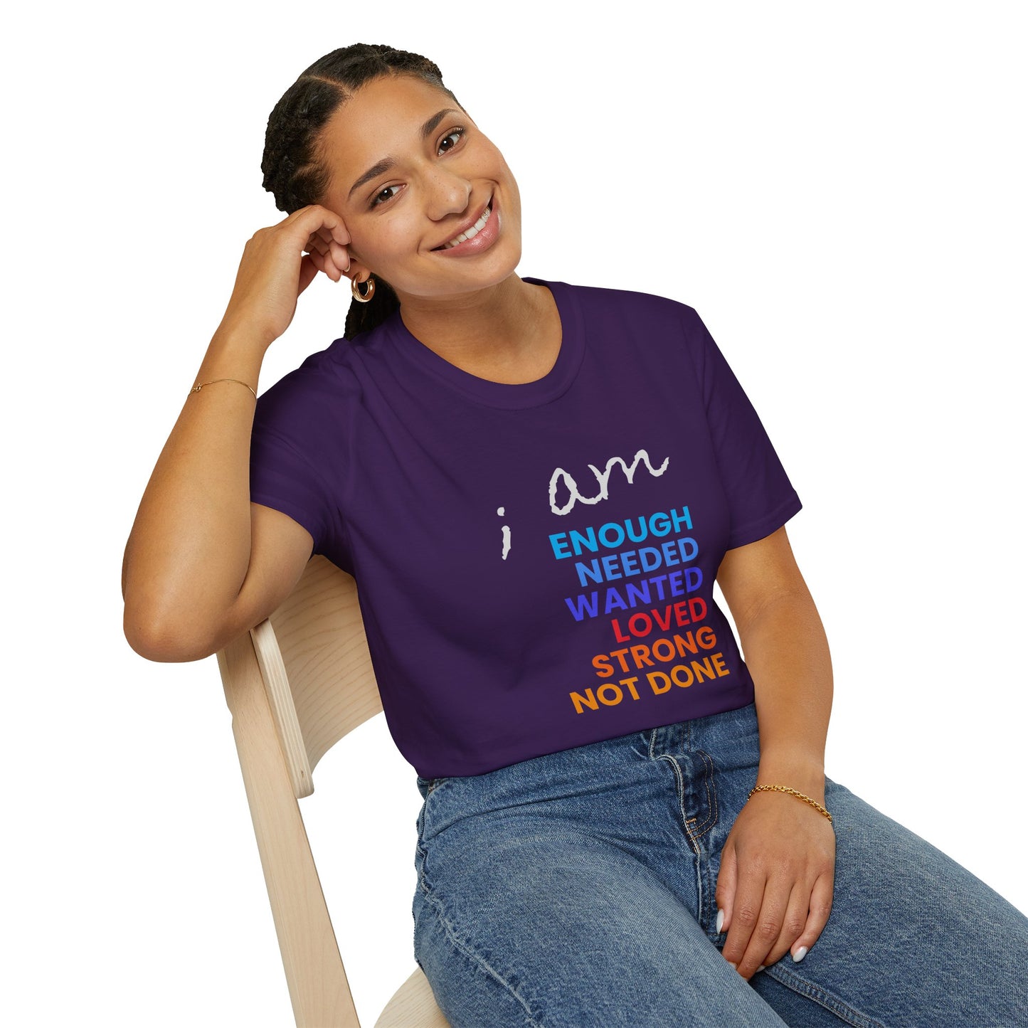 I am Enough (and More) Soft Tee - Unisex Inspirational T-Shirt