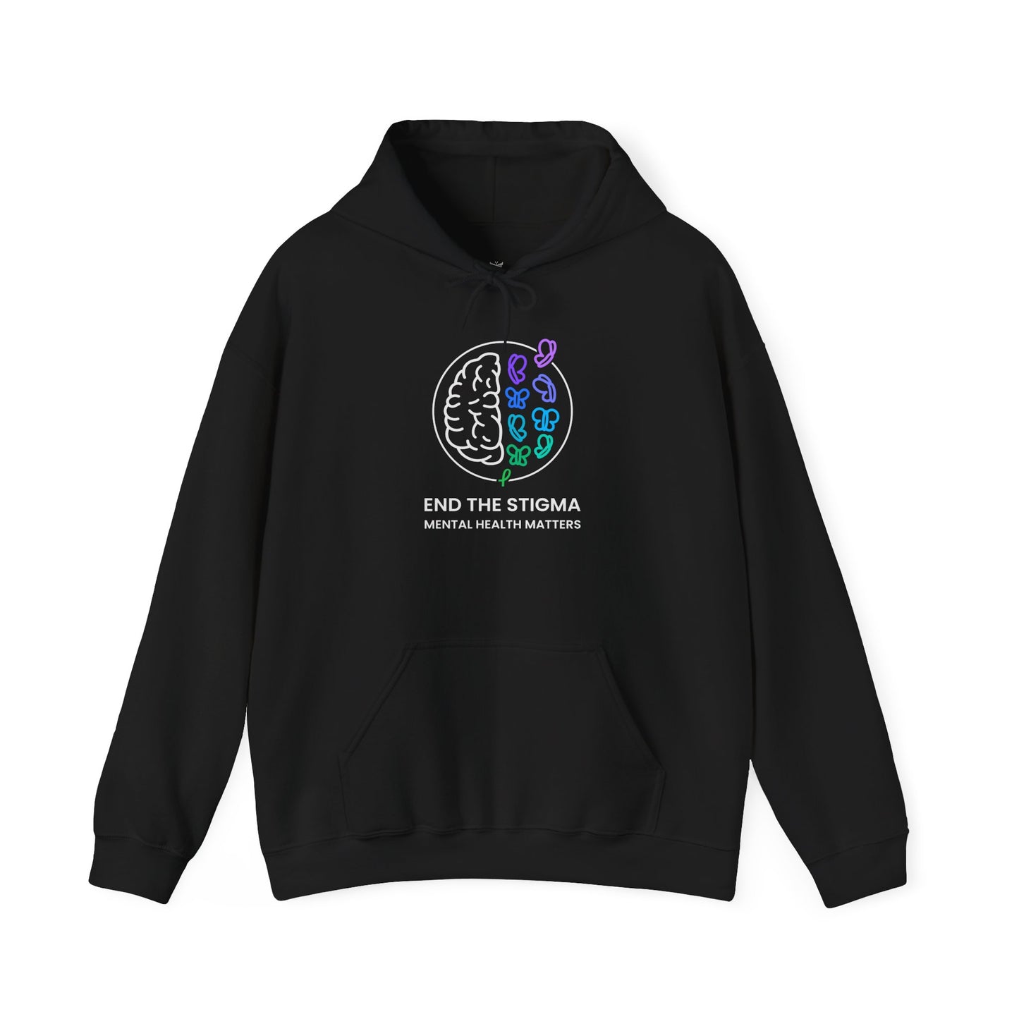 End the Stigma Mental Health Matters Hoodie - Unisex Awareness Hooded Sweatshirt
