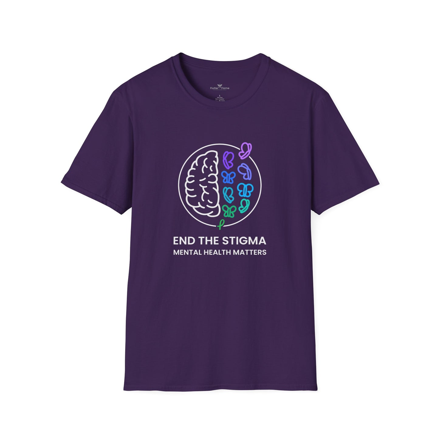 End The Stigma Mental Health Matters Soft Tee - Unisex Awareness T-Shirt