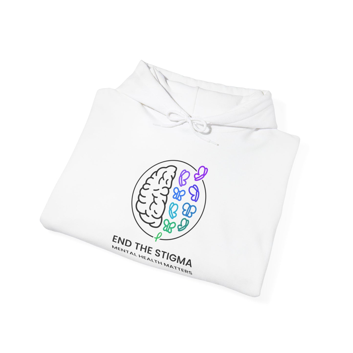 End the Stigma Mental Health Matters Hoodie - Unisex Awareness Hooded Sweatshirt