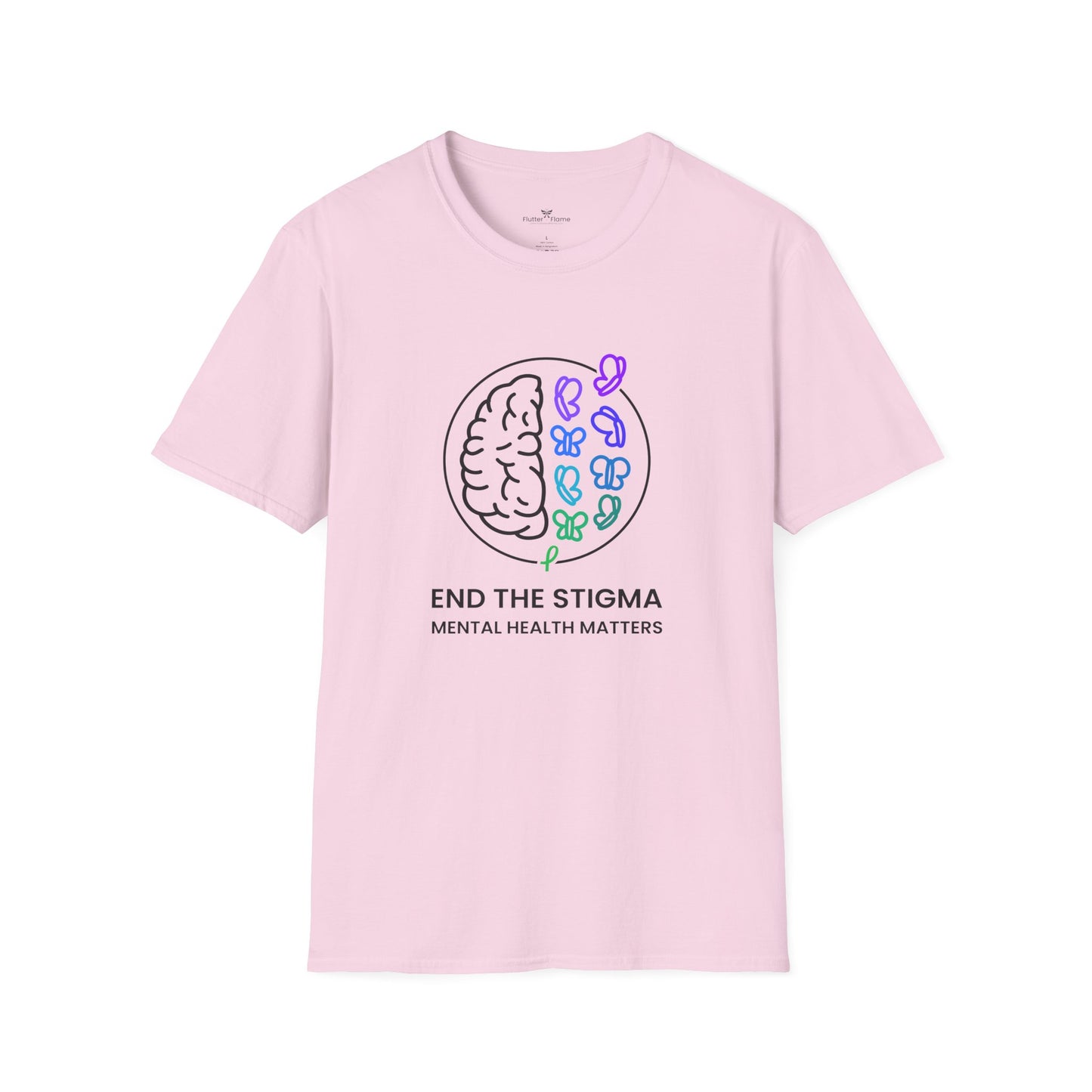 End The Stigma Mental Health Matters Soft Tee - Unisex Awareness T-Shirt