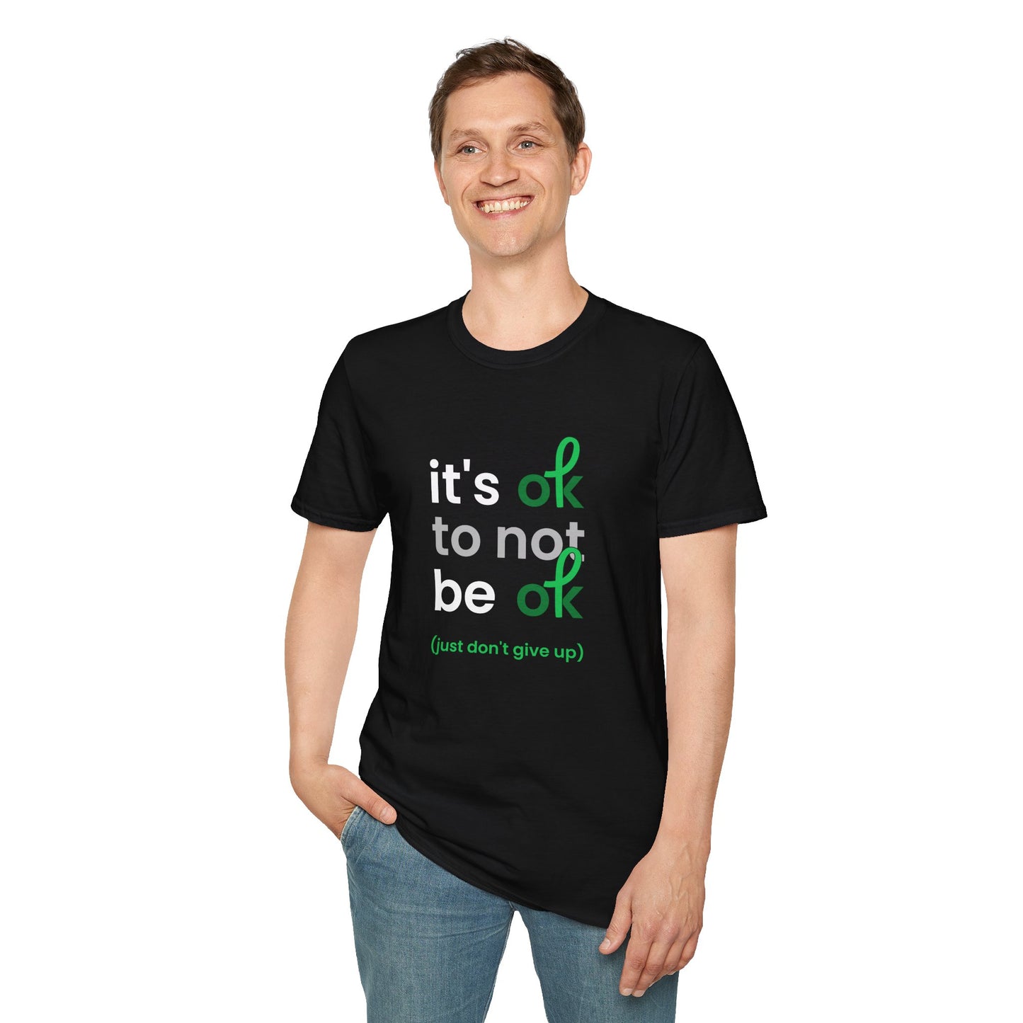 It's OK To Not Be OK Soft Tee - Unisex Inspirational T-Shirt