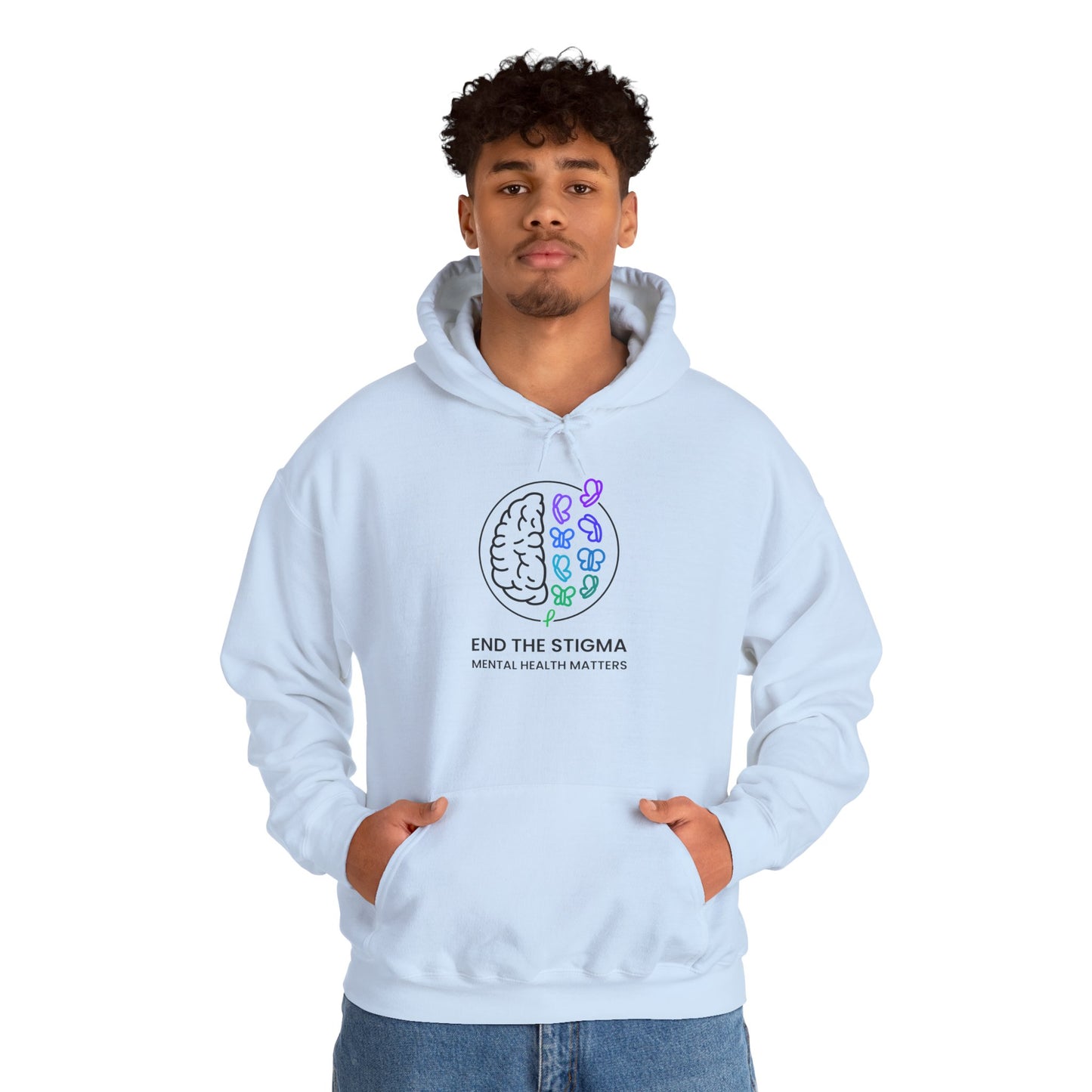End the Stigma Mental Health Matters Hoodie - Unisex Awareness Hooded Sweatshirt