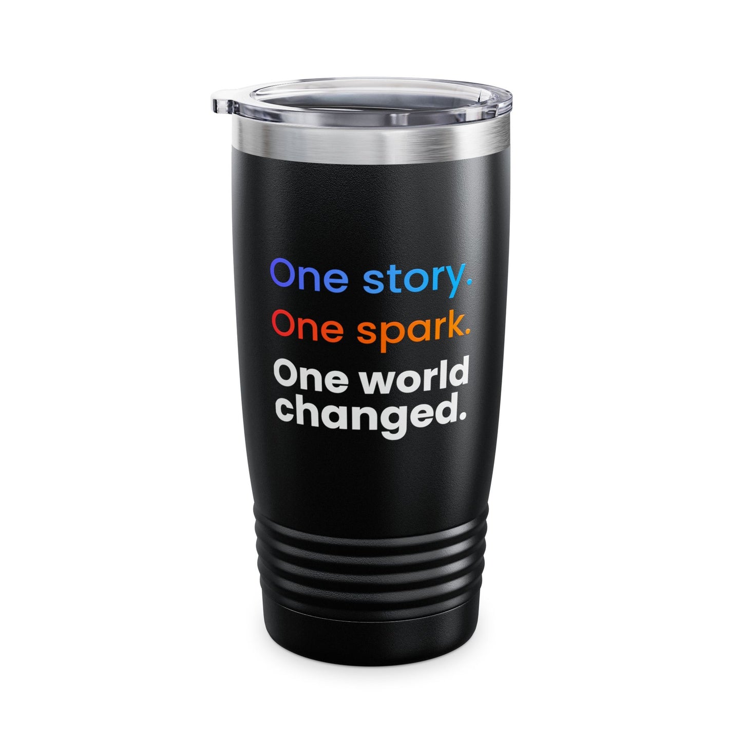One Story One Spark One World Changed Insulated Travel Mug - 20oz Inspirational Stainless Steel Tumbler