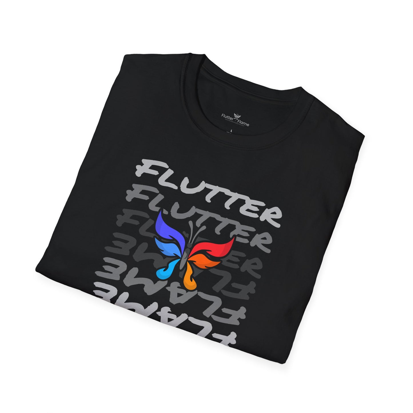 Flutter & Flame Up/Down Soft Tee - Unisex Butterfly T-Shirt