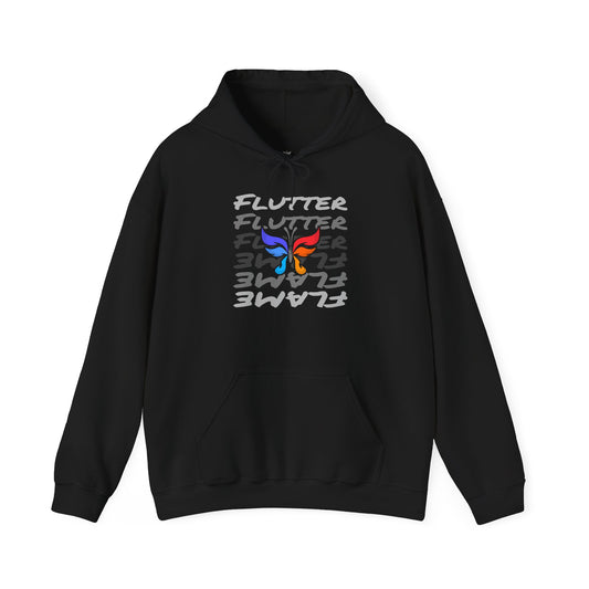Flutter & Flame Up/Down Hoodie - Unisex Butterfly Hooded Sweatshirt