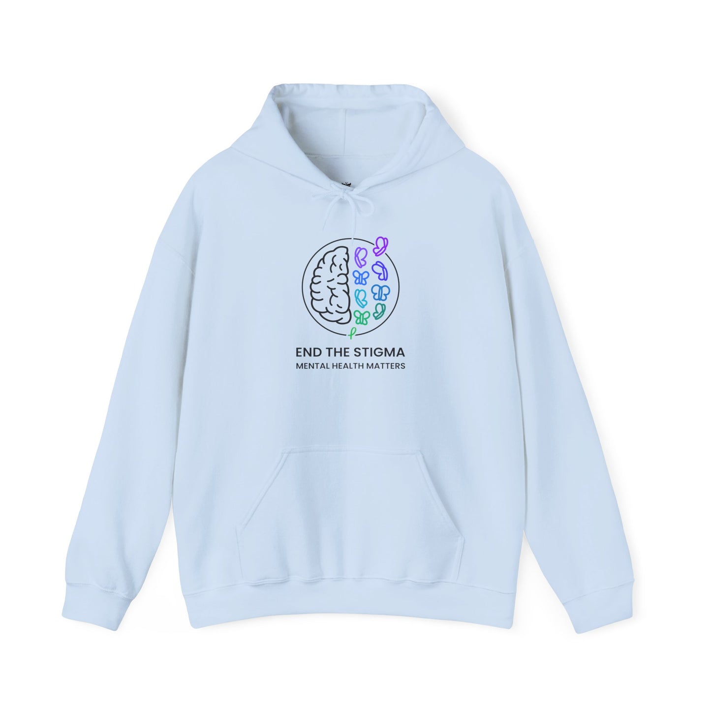 End the Stigma Mental Health Matters Hoodie - Unisex Awareness Hooded Sweatshirt