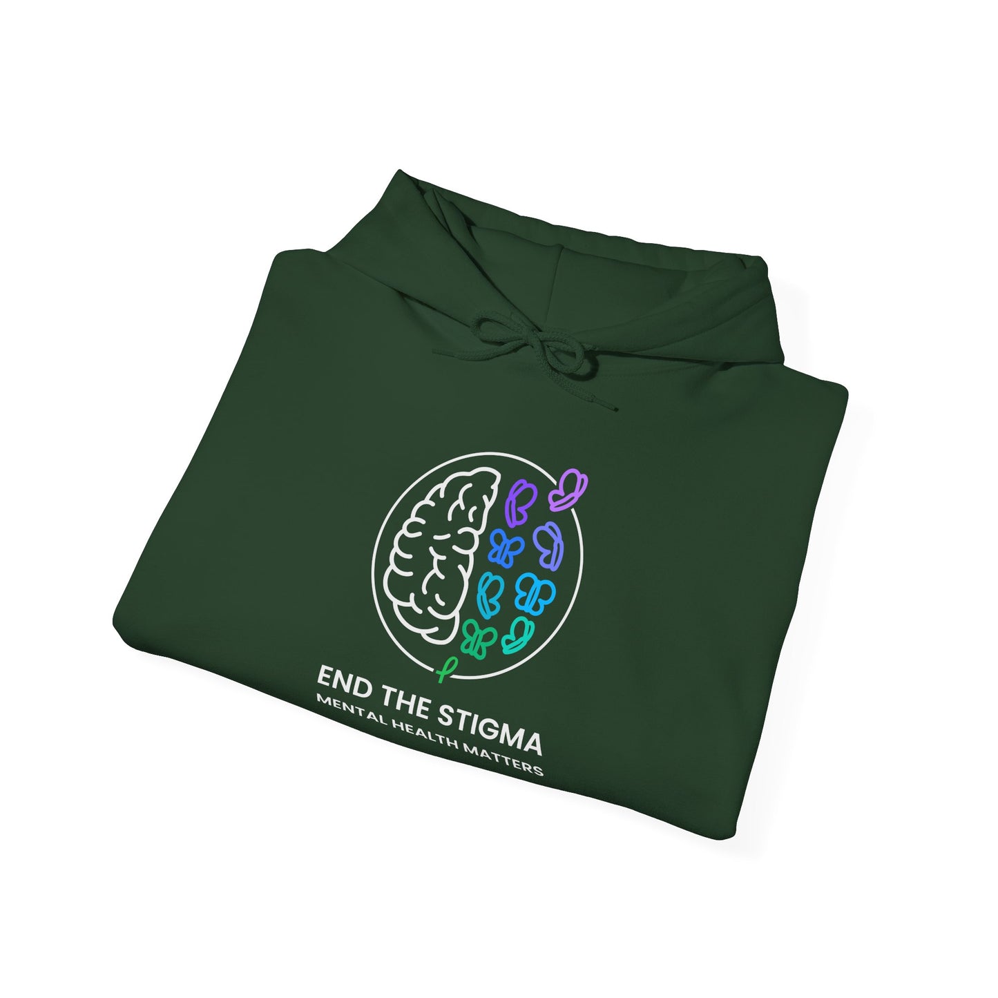 End the Stigma Mental Health Matters Hoodie - Unisex Awareness Hooded Sweatshirt