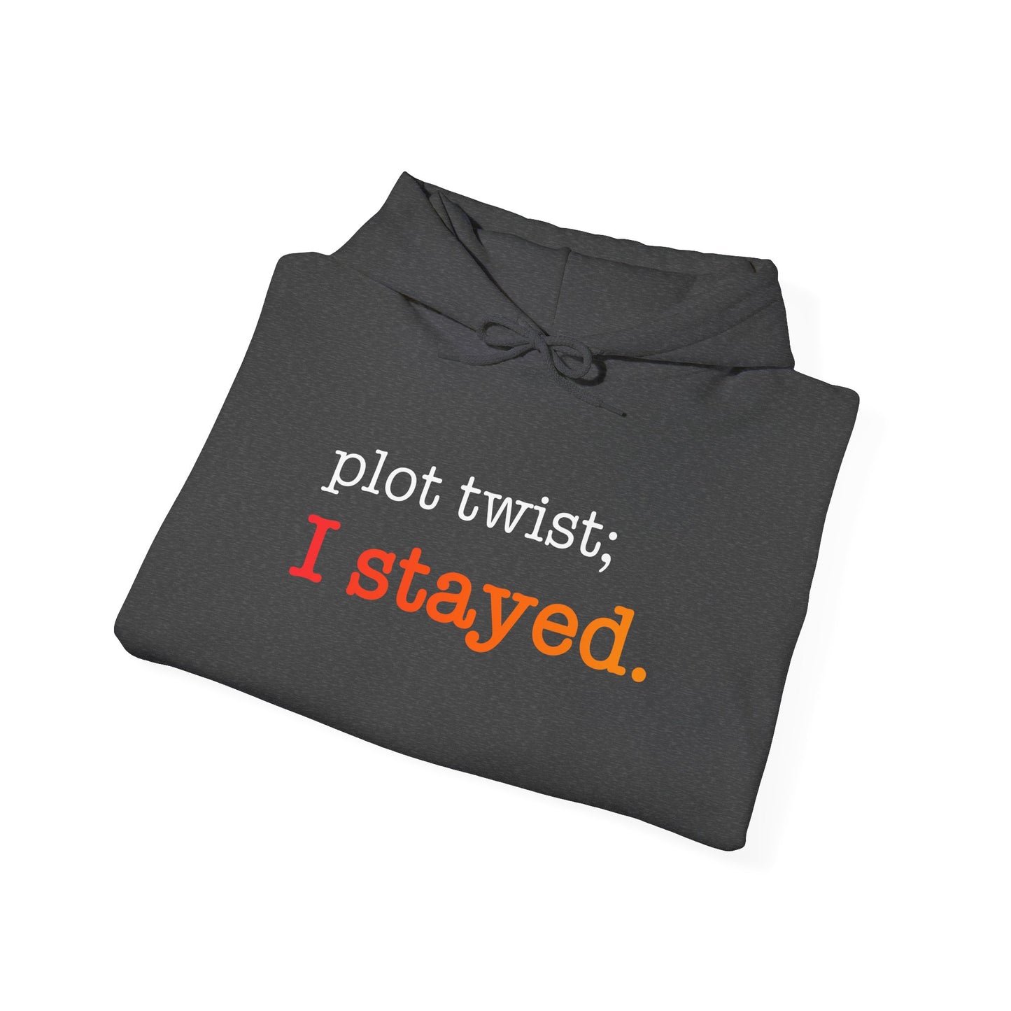 Plot Twist I Stayed Hoodie - Unisex Inspirational Hooded Sweatshirt